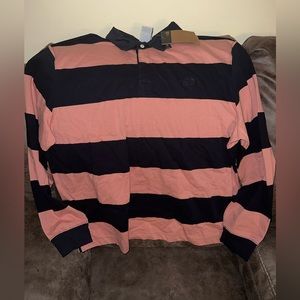 Mens North Face Rugby Sz:XXL Color:Pink/Navy